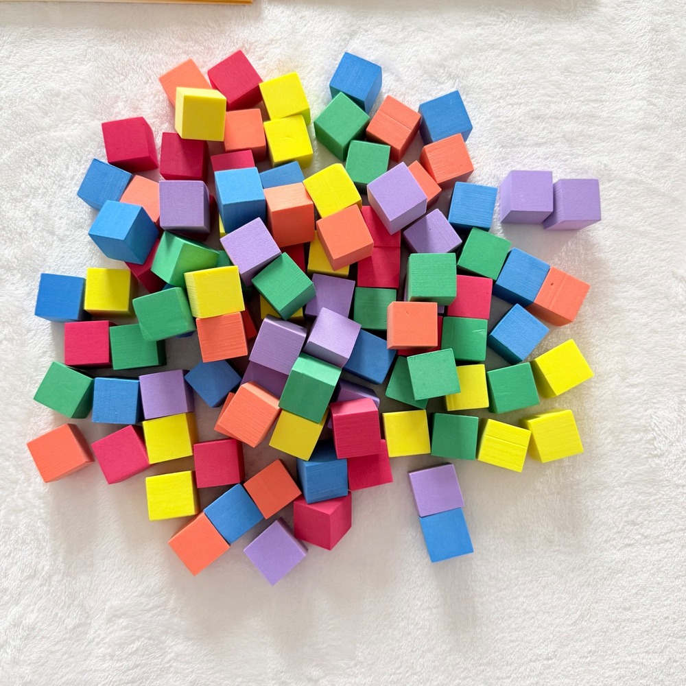 Edx Education Color Cubes Activity Cards Foam Block Learning Set 34 Cards 102 Pc - Picture 2 of 5